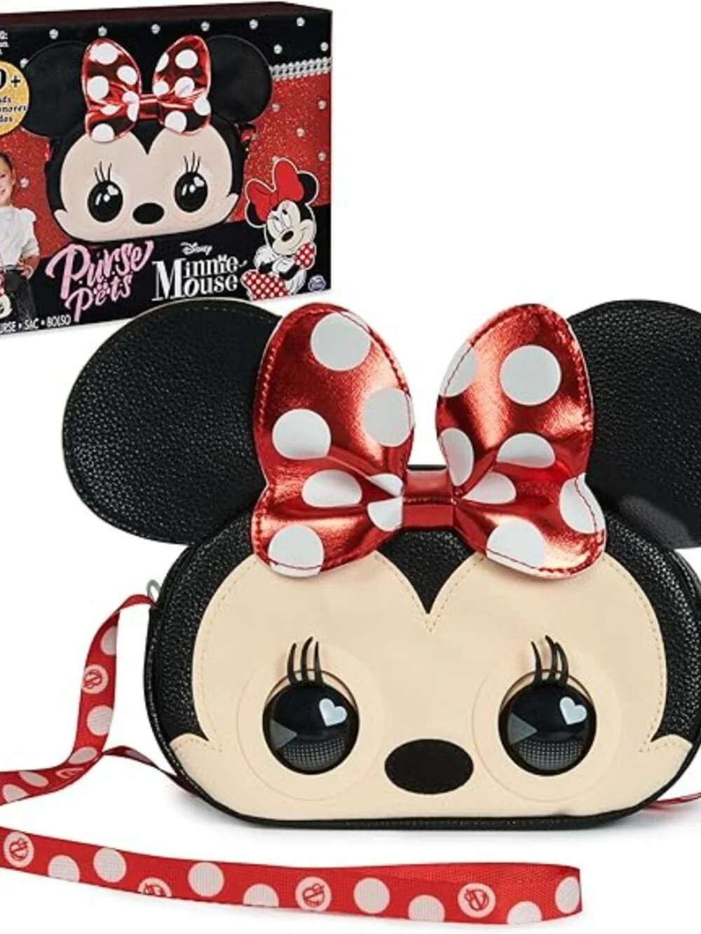 NEW Disney Minnie Mouse Purse Pets Interactive Toy Plush Shoulder Bag Crossbody